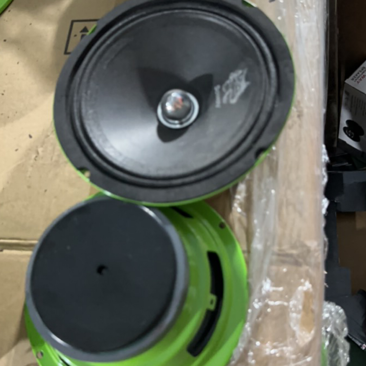9新  绿6.5寸全频喇叭喇叭一对库存