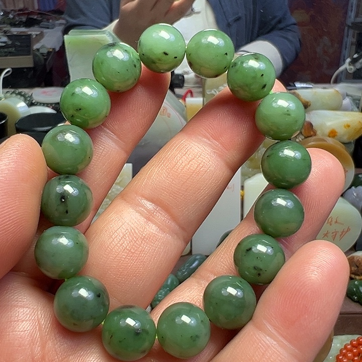 和田玉（碧玉）未镶嵌手串