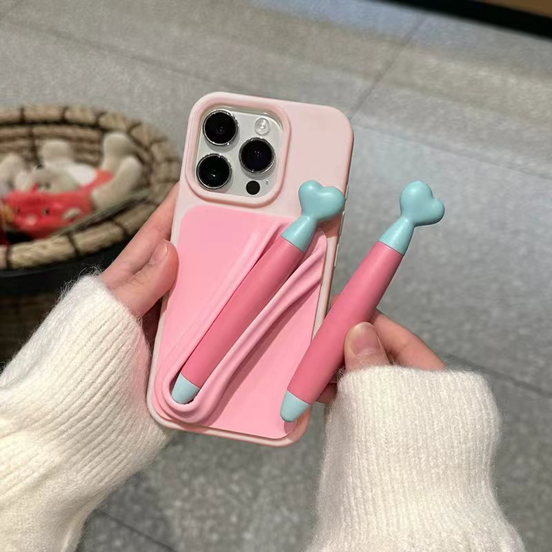 奥菲顿【带触屏笔的手机壳】适用苹果17/16promax冬天防冻手13/15套