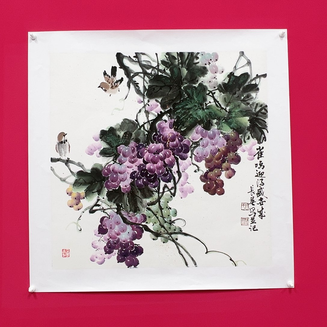 国画用****4孙长英四尺斗方精品