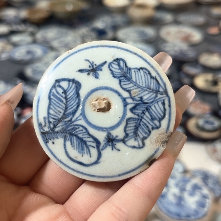 瓷片瓷片茶托喝茶非常不错