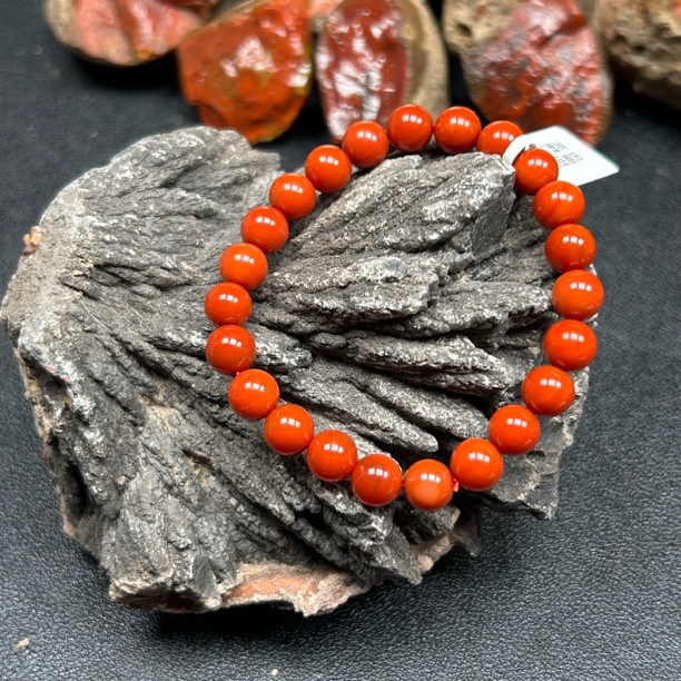 瓦西 8mm辣椒红牛血红柿子红亮光手串