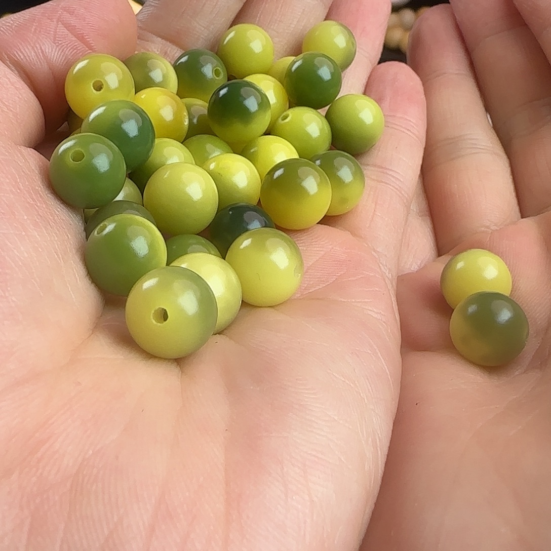 手串菩提根/象牙果卡11/12青柠汤圆500颗批发