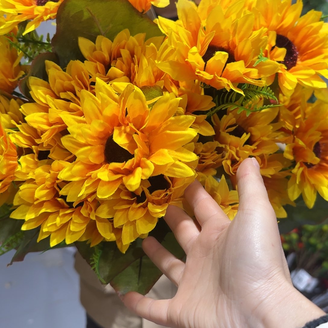 6头向日葵5把仿真