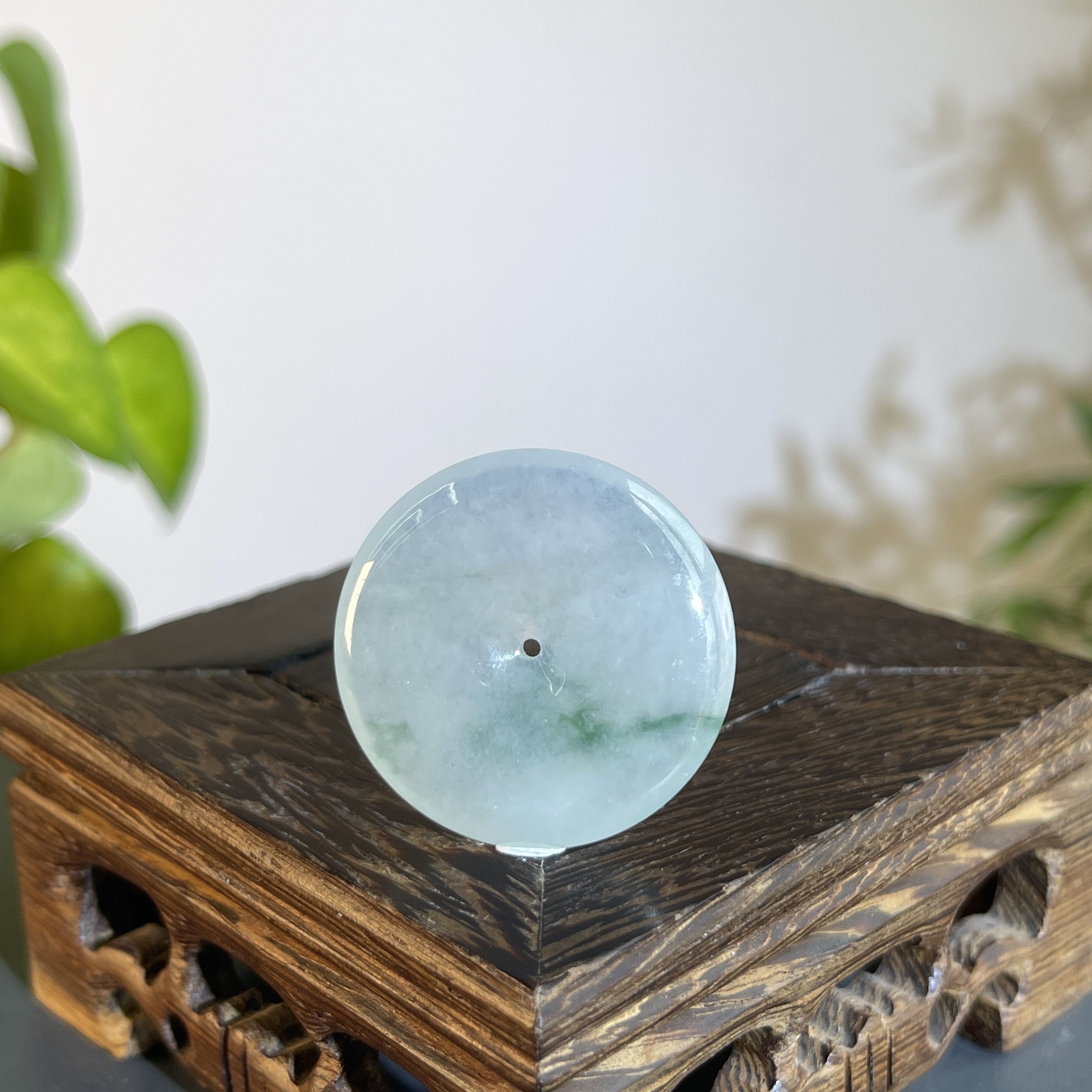 JXW15-252 天然缅甸A货翡翠 平安扣