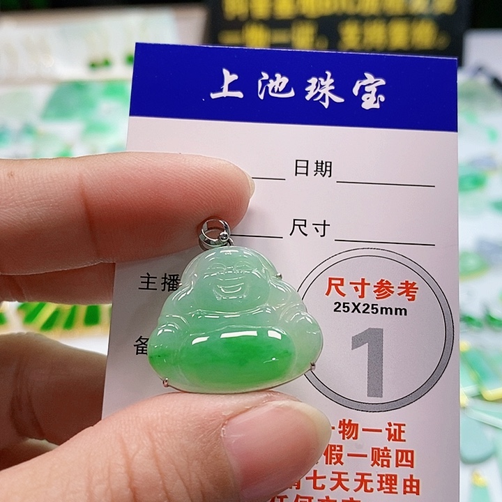 【闪购商品】翡翠颈饰18K金镶嵌翡翠