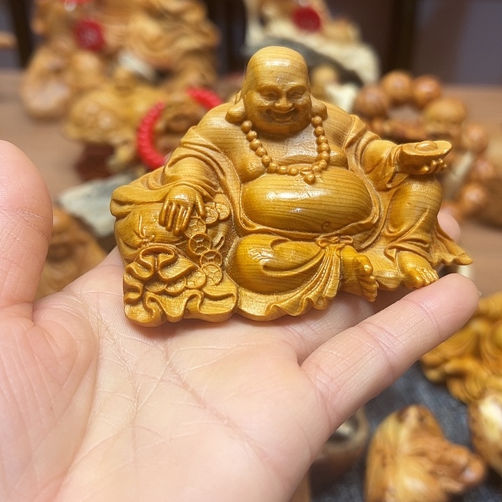 柏木太行崖柏手把摆件