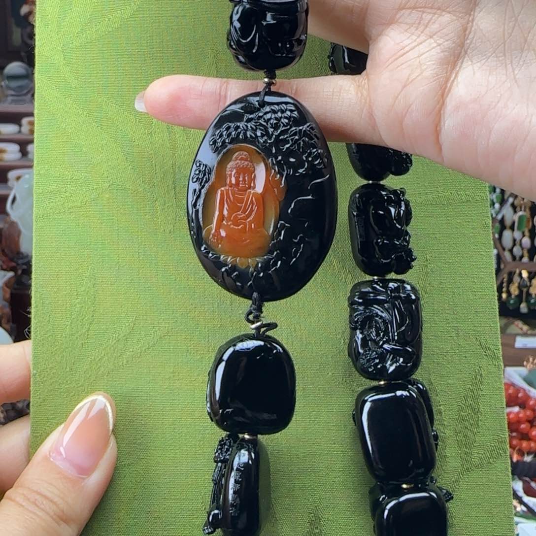 和田玉颈饰未镶嵌