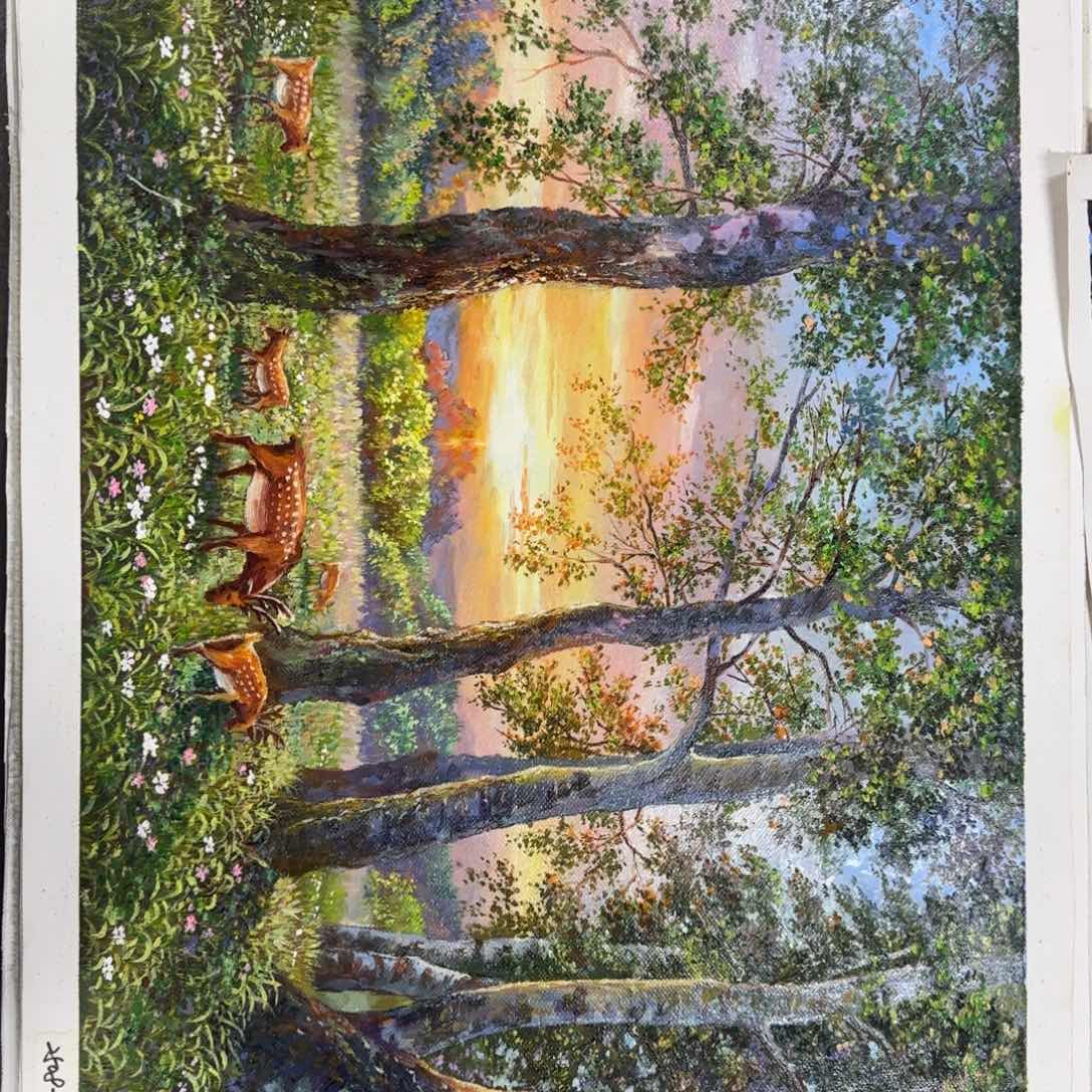 油画一个星期前一天