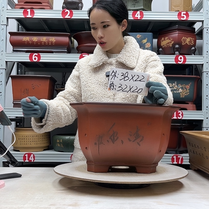 紫砂花盆紫砂花盆