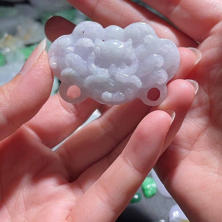 颈饰未镶嵌翡翠天