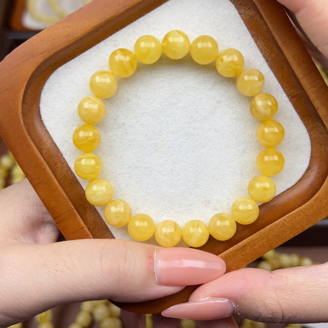 琥珀未镶嵌珠宝奇石9mm