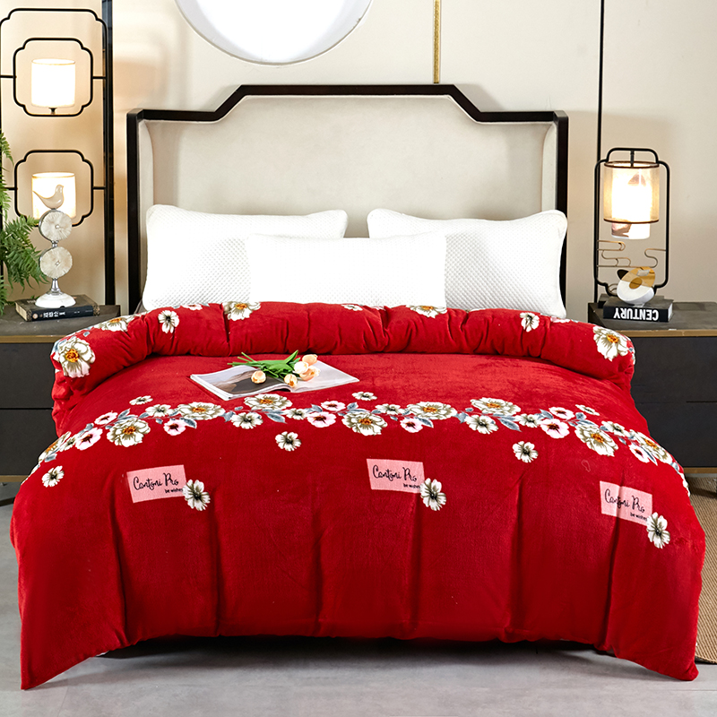 【整合一】婴儿绒被套冬季加绒加厚珊瑚绒被套单件保暖毛毛绒被罩