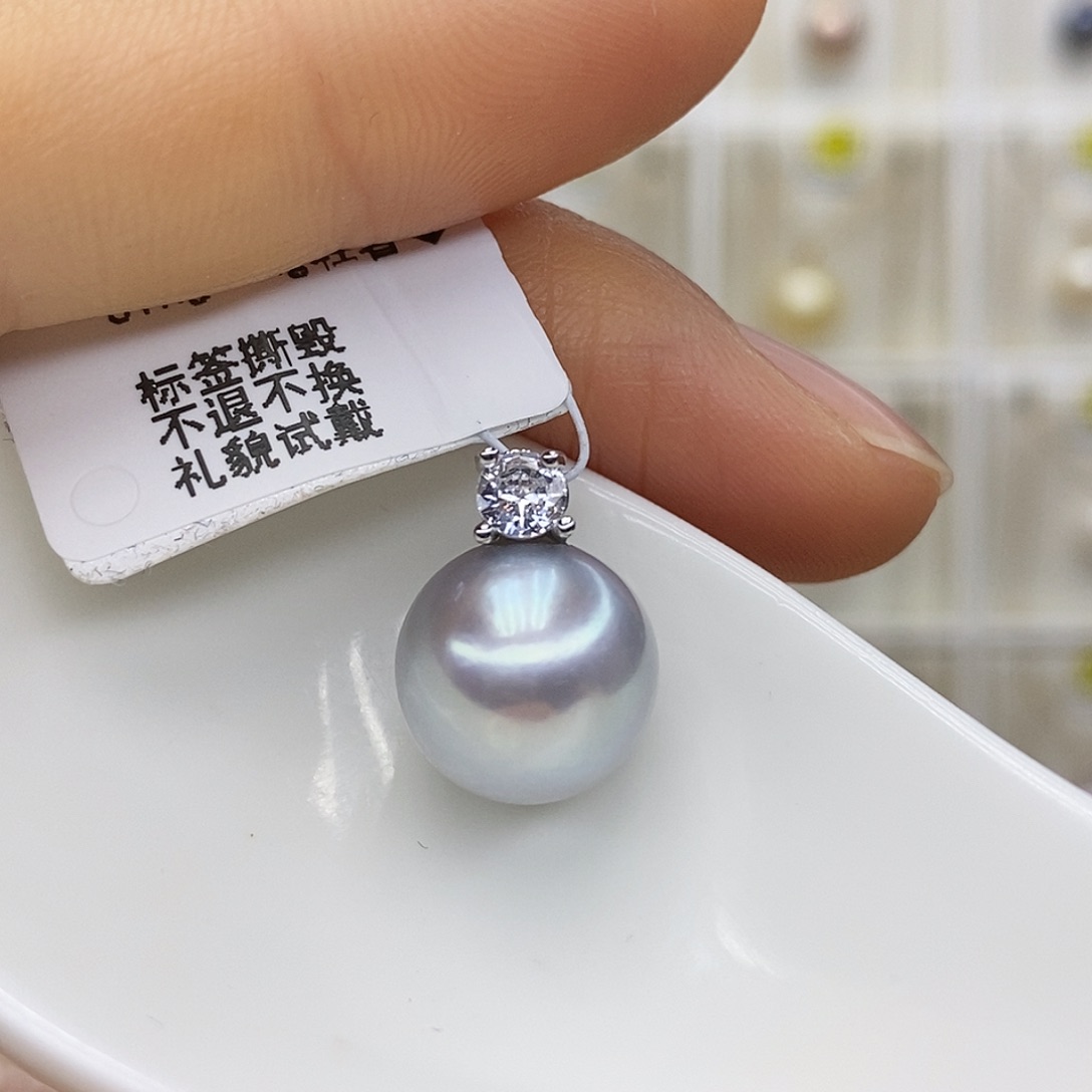 未镶嵌淡水珍珠吊坠(赠链)