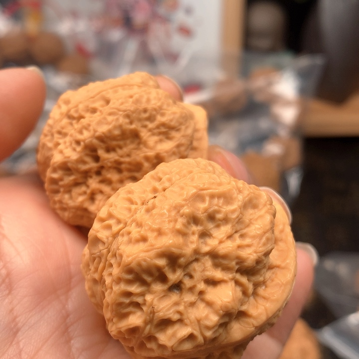 桃核把件文玩核桃霸王蟾