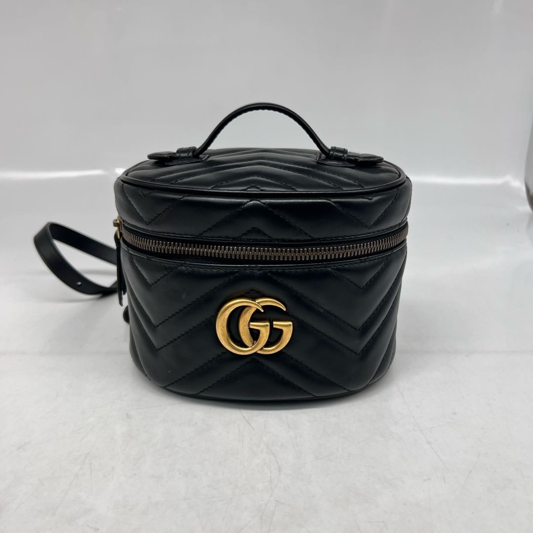 95新 GUCCI/古驰 古驰马蒙化妆双肩包 10607