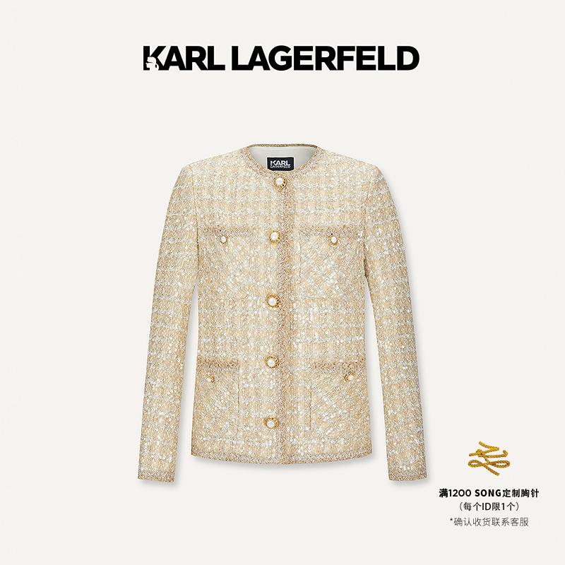 【欧若风】KARL LAGERFELD25春季新款香风外套老佛爷M21E1503