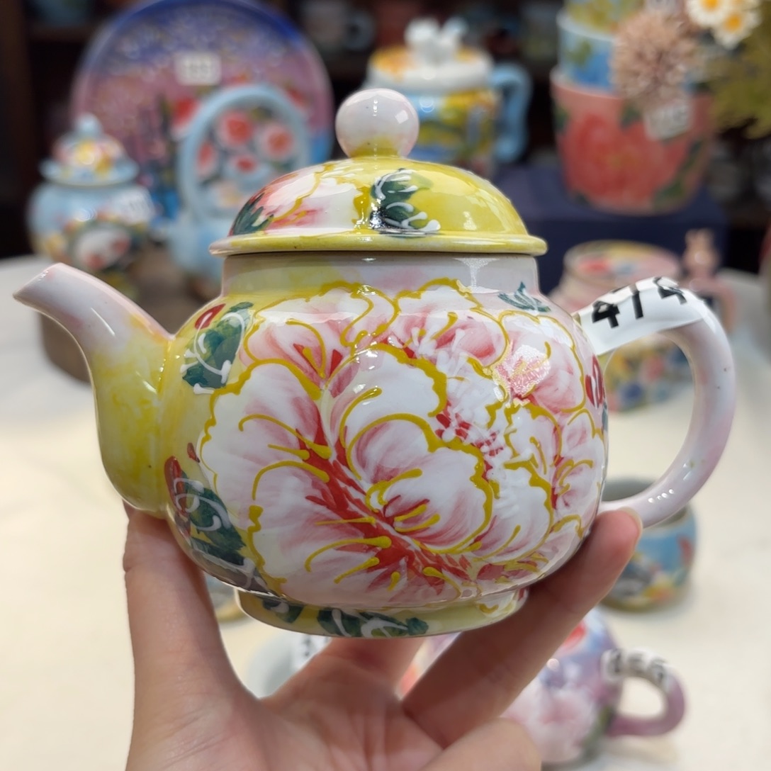 景德镇手绘高温釉下彩陶瓷茶具