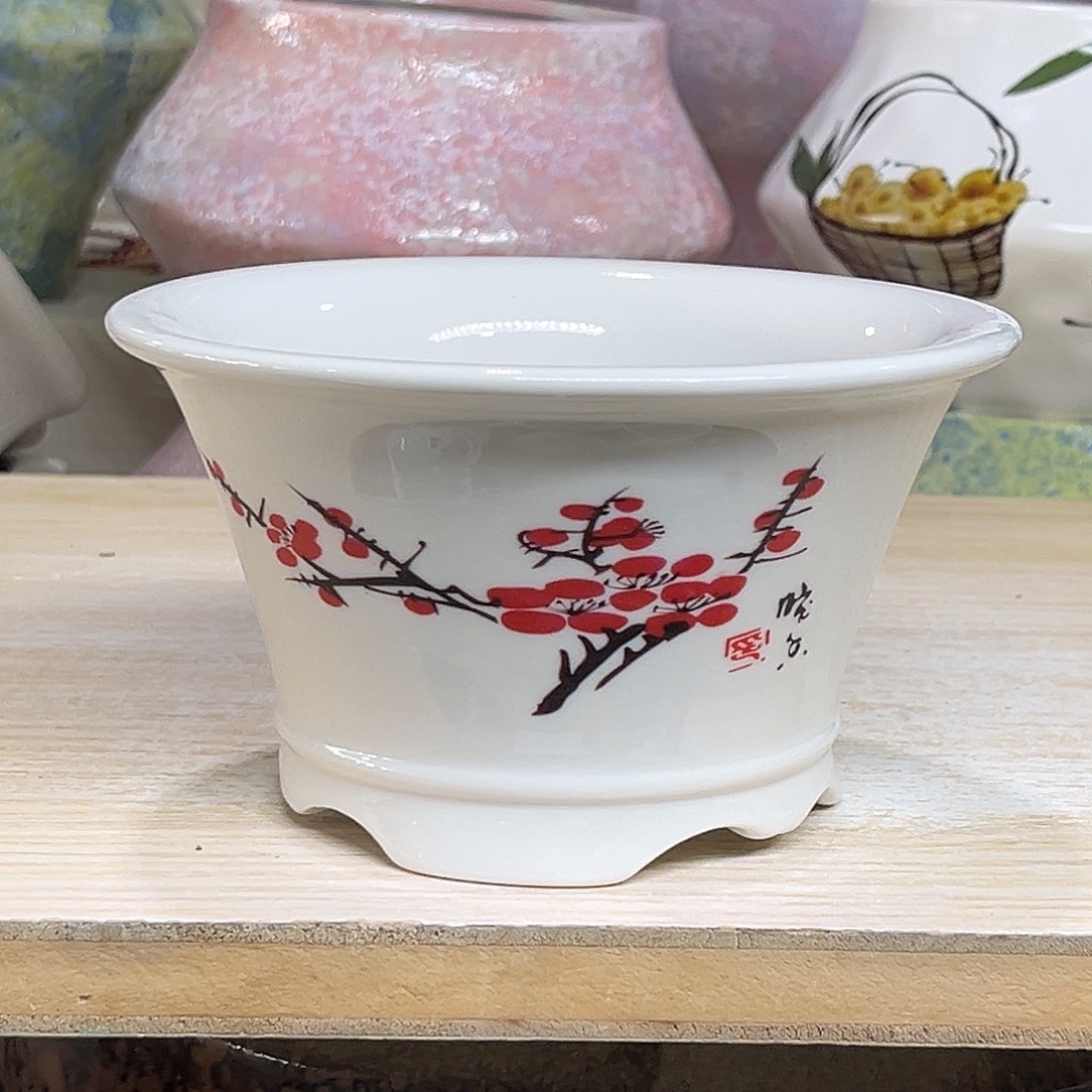 陶瓷绿植多肉微瑕花盆外口径：13*7.5