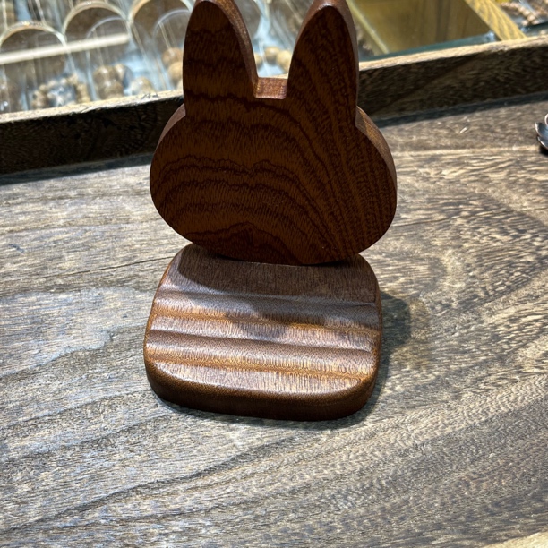 7100-黑胡桃木手机支架