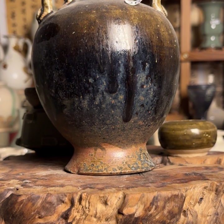 杯子瓷华*?黑瓷杯子漂亮