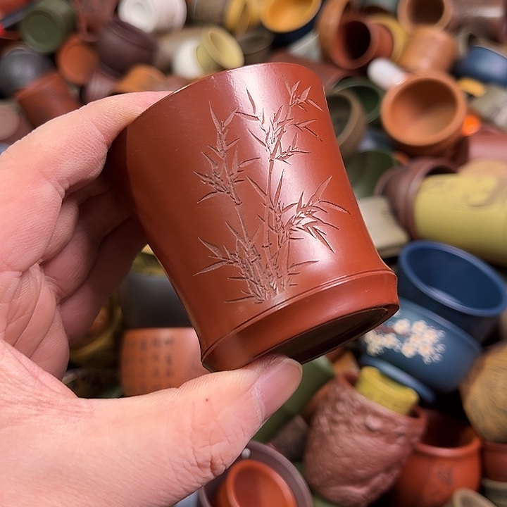 紫砂茶杯全手工紫砂主人杯