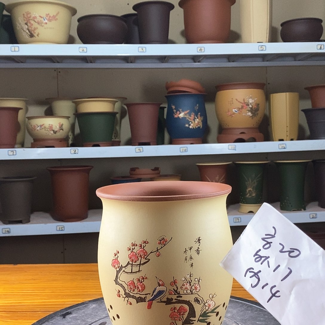 紫砂花盆紫砂兰花盆39