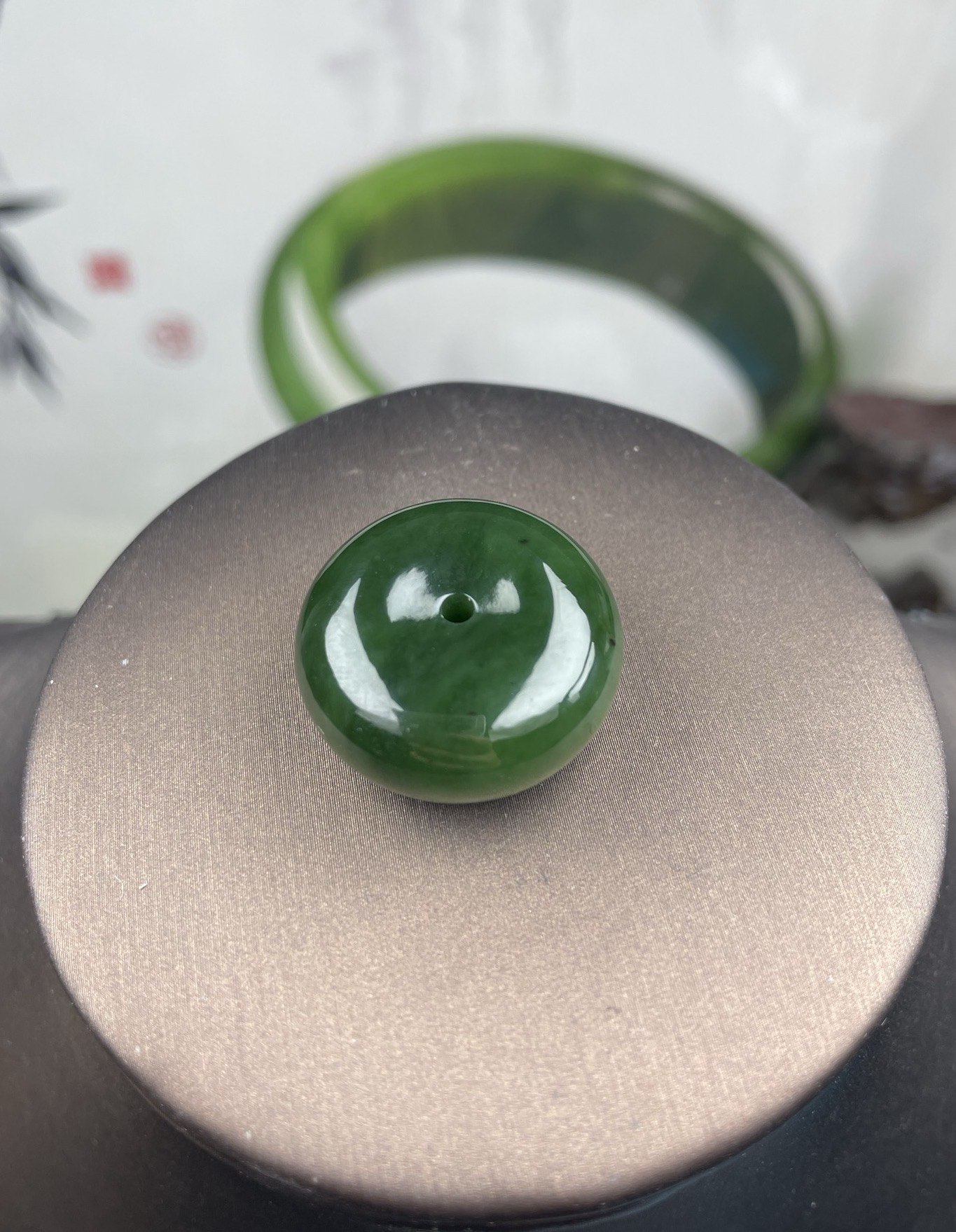 和田玉平安扣挂件