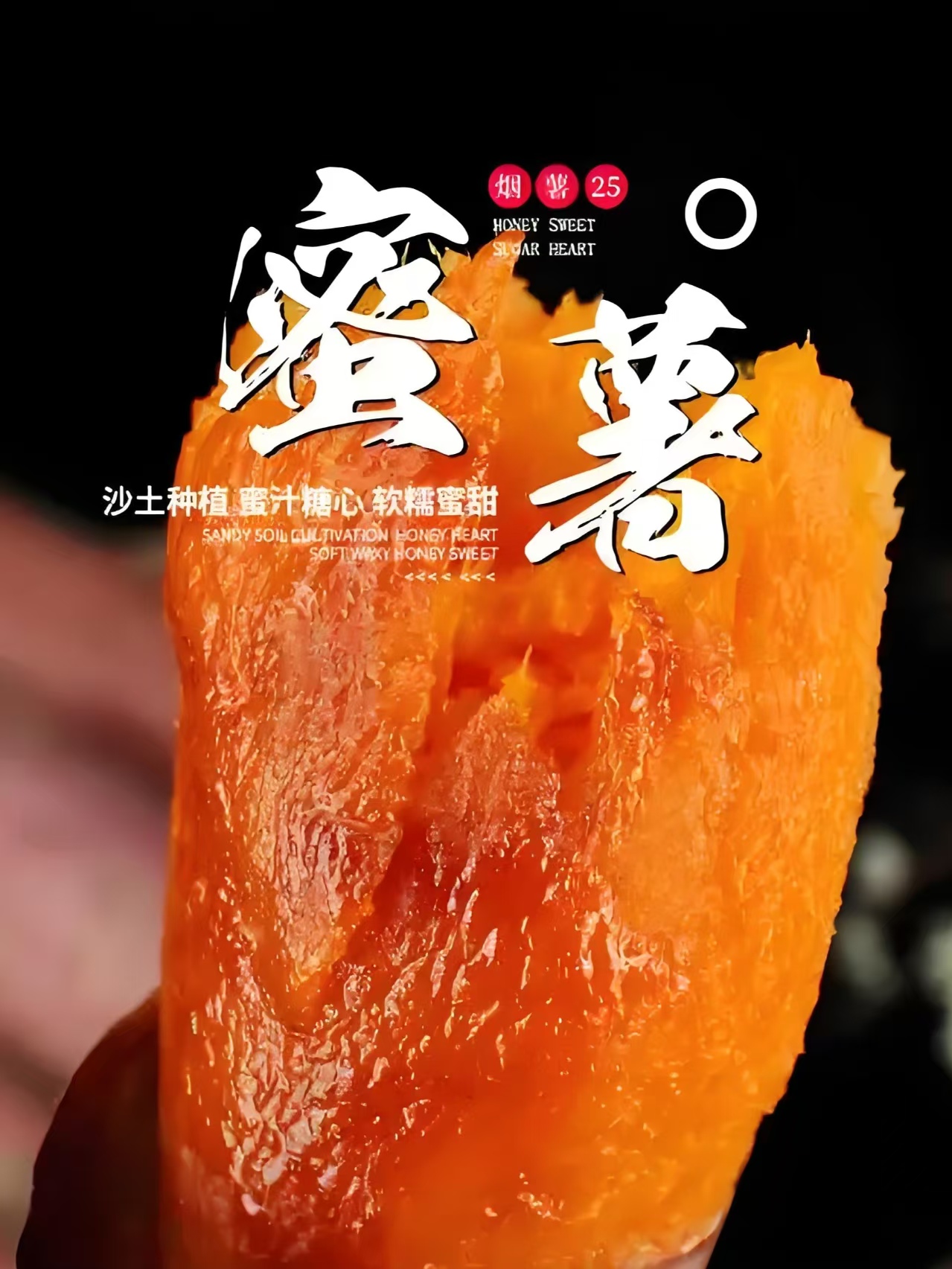 山东烟薯25号新鲜现挖糖心流油香甜软糯烤红薯