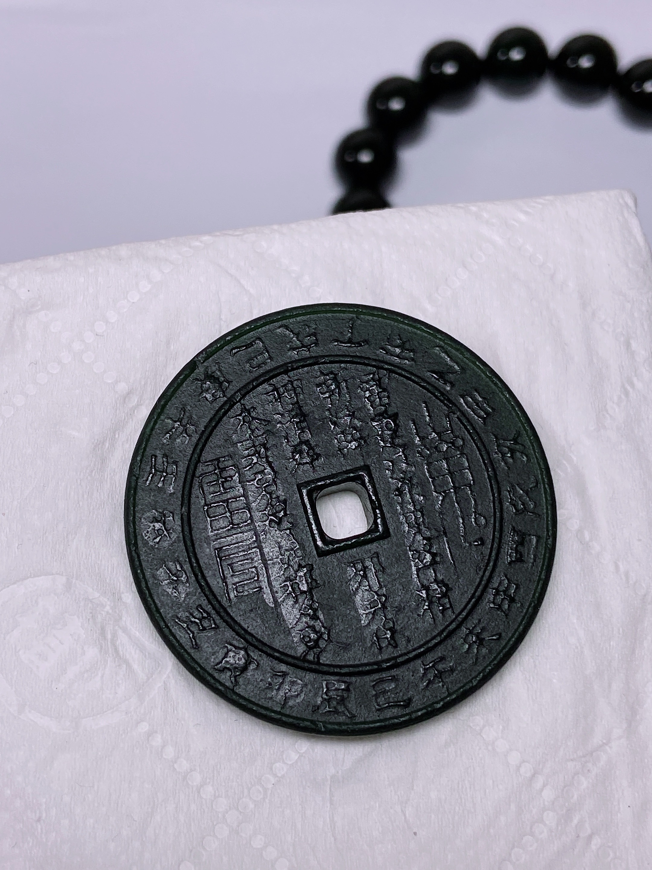 天然缅料a货 钢琴黑挂件630