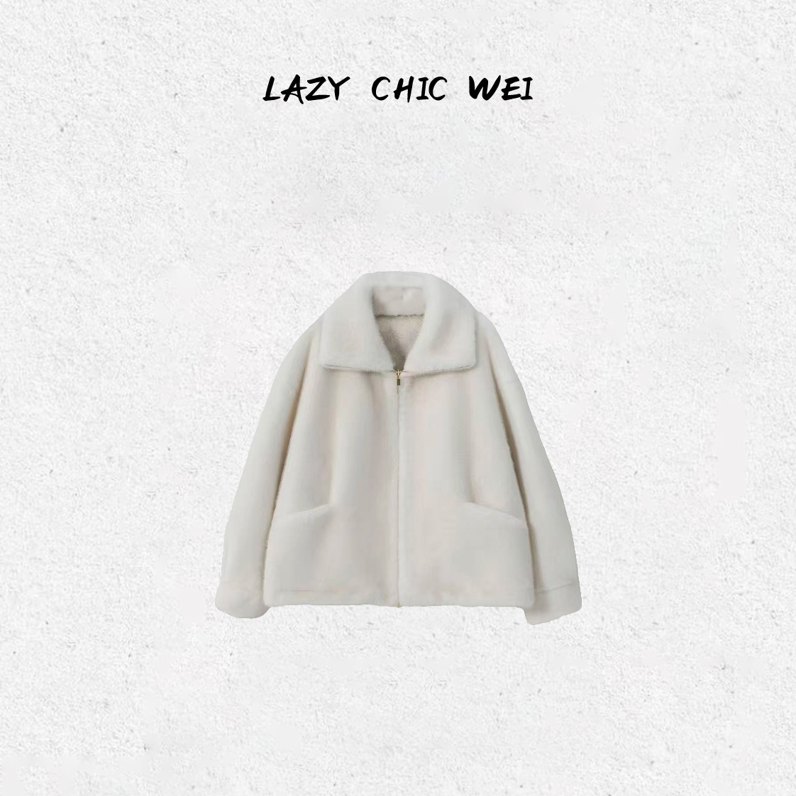 WEI“温柔至上”纯欲风绵软环保毛毛外套可机洗可烘干2505SSW6034