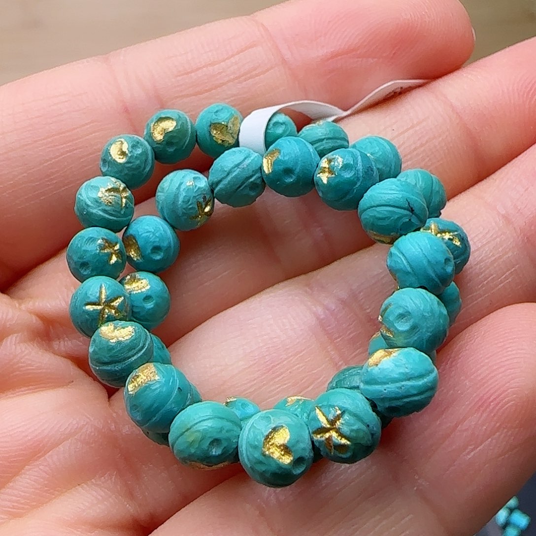 绿松石珠宝半成品未镶嵌