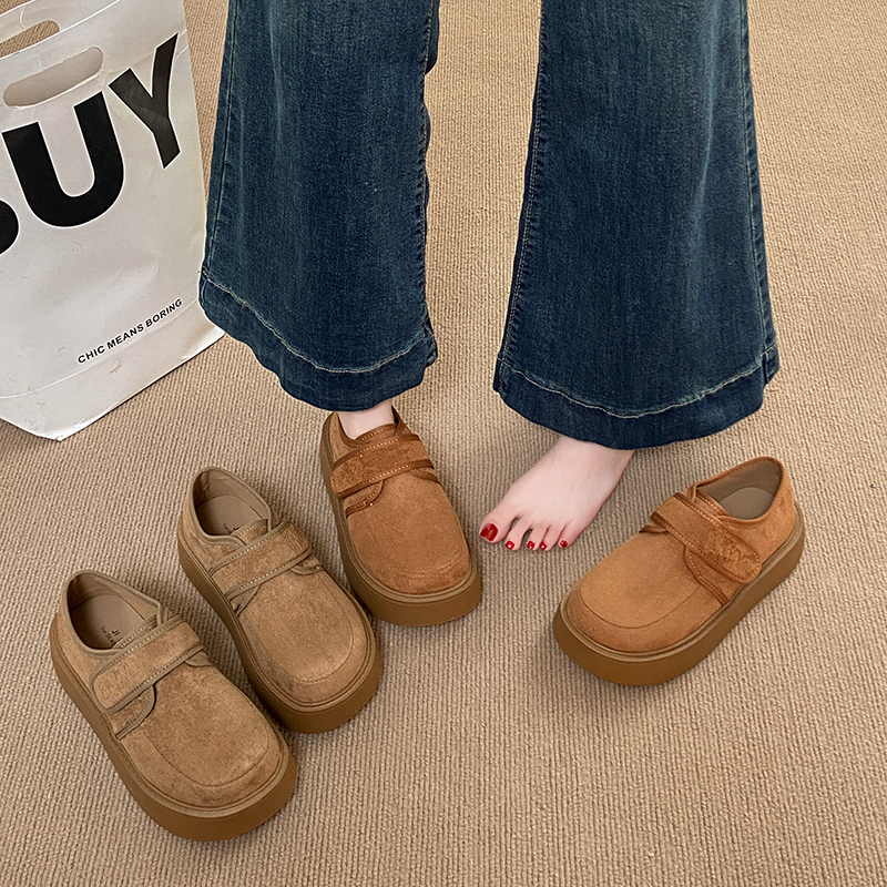 勃肯厚底勃肯鞋女2025年春季新款休闲鞋复古女鞋百搭时尚增高单鞋