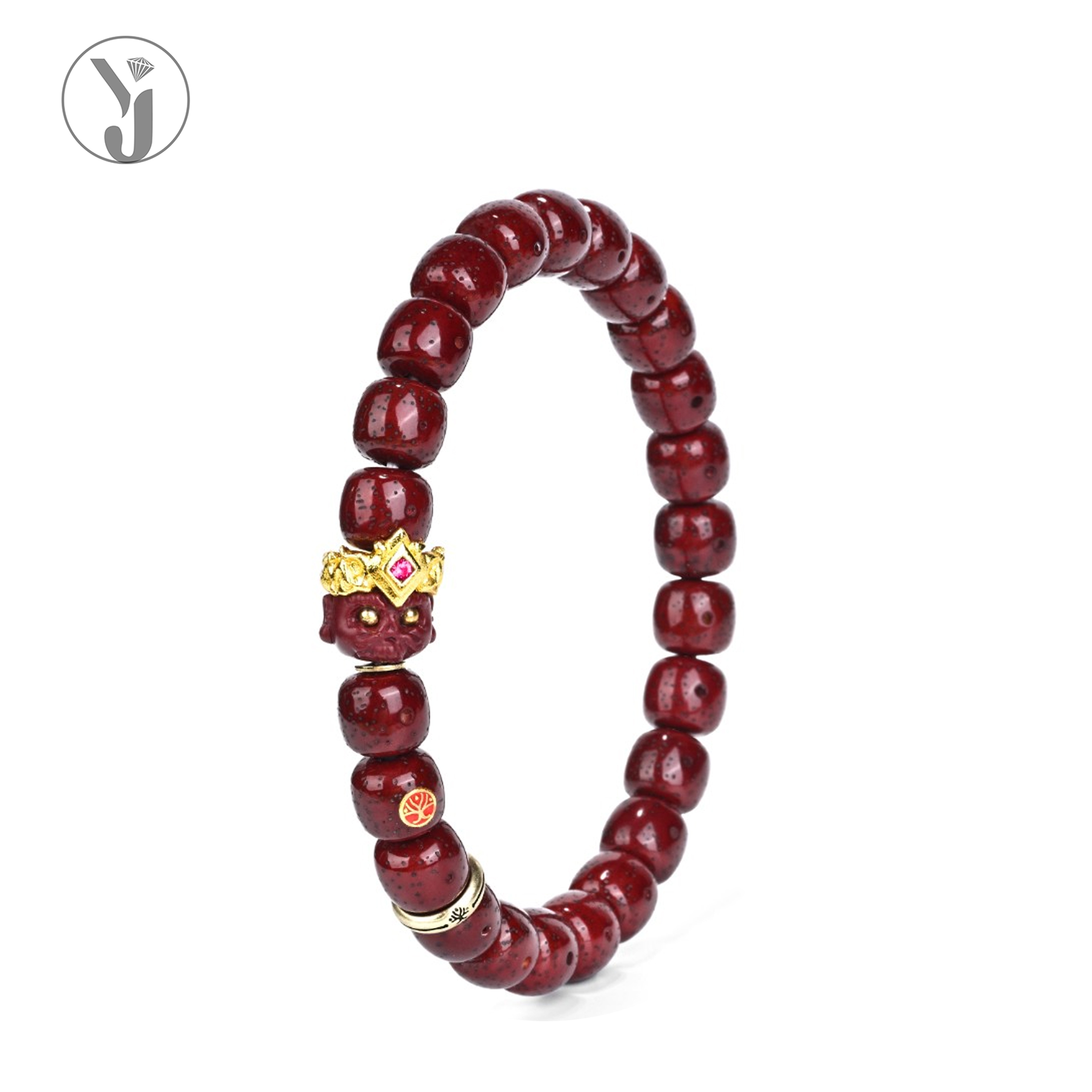 【钰见】钰澜·古法-朱供星月菩提9mm+武财关公呆搭配款