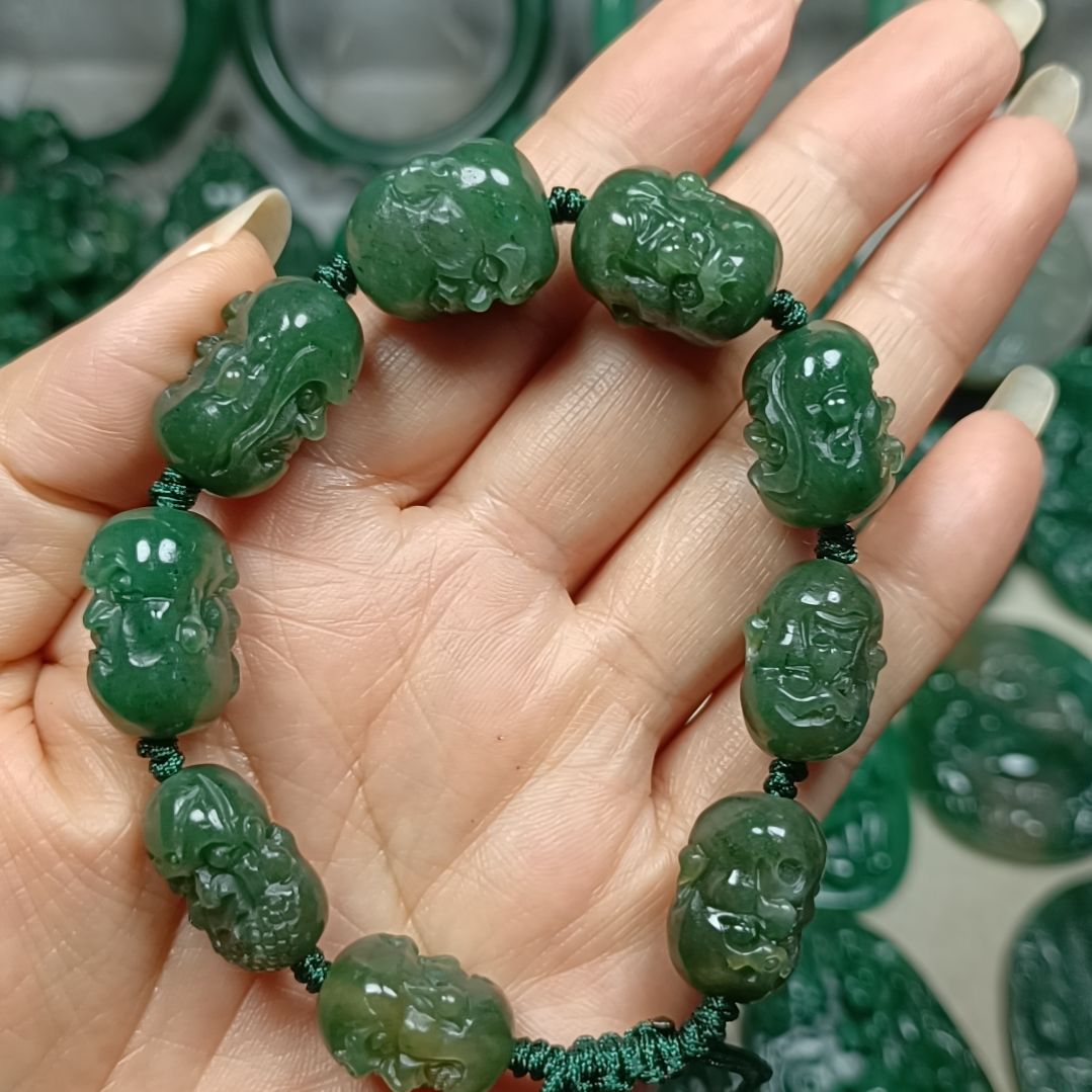 未镶嵌独山玉十八罗汉