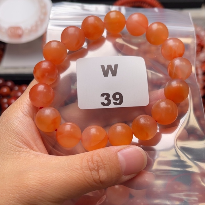 南红玛瑙未镶嵌多样性发货默认微瑕称重13mm