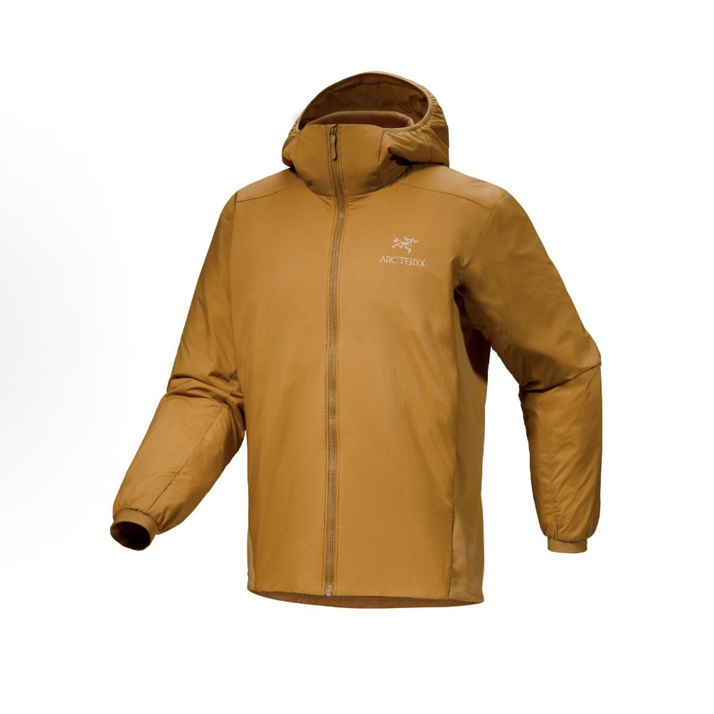 Arcteryx/始祖鸟 Atom Hoody 字母图案户外防水保暖连帽棉服外套
