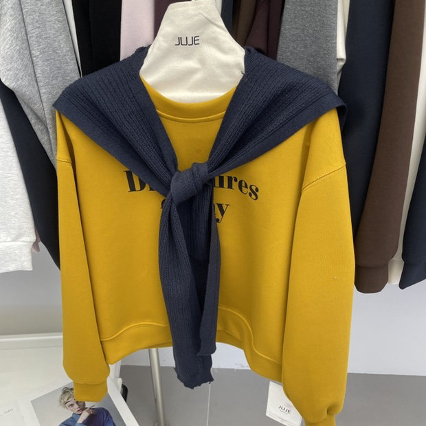 2600新款时尚云心棉字母印花卫衣(衣长55左右)