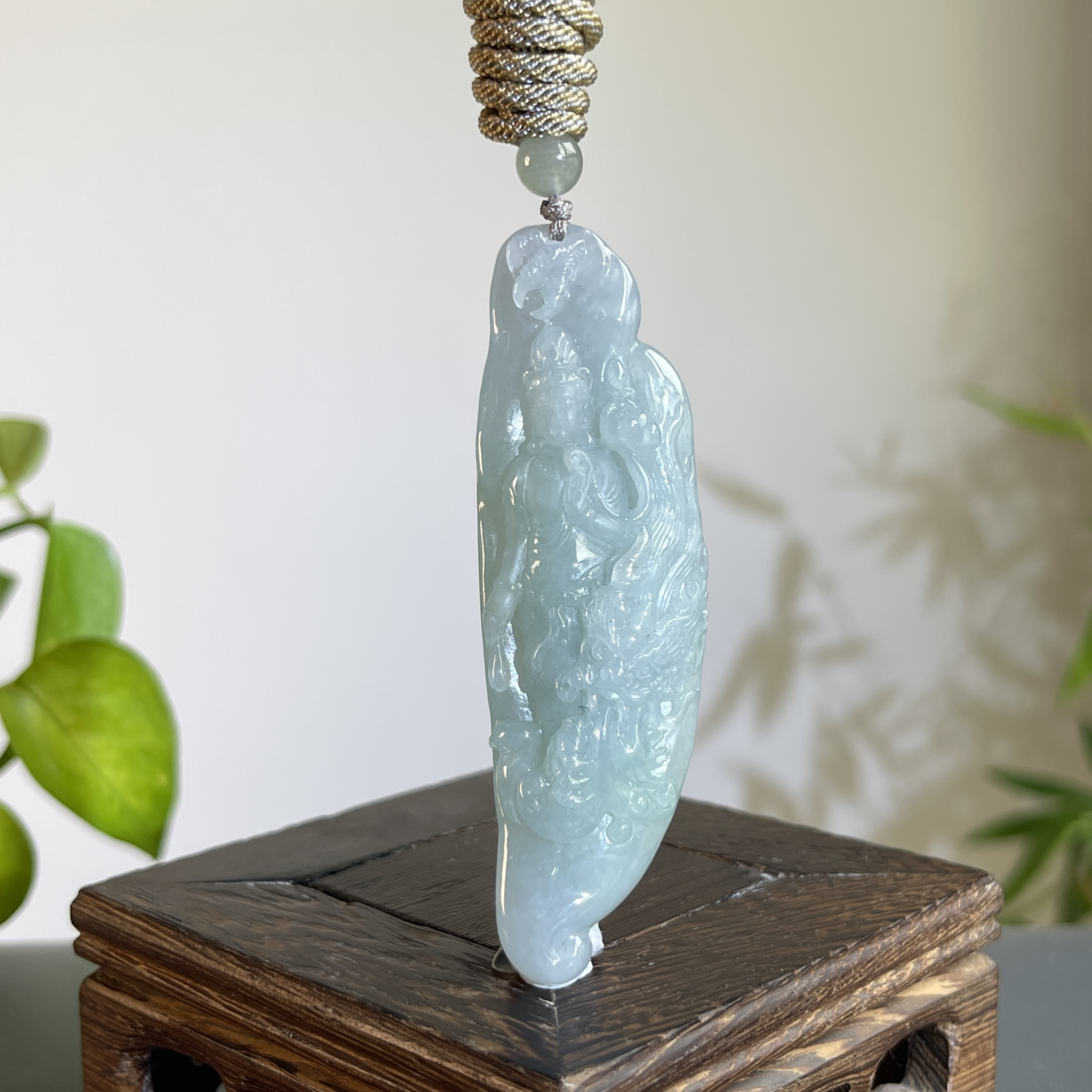 JXB11-116  天然缅甸翡翠A货 神龙护主