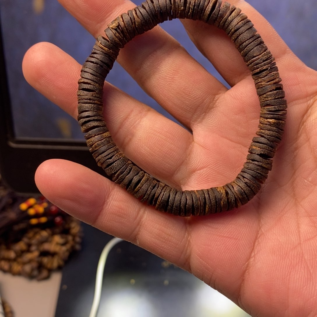 沉香手串沉水片珠8克多样性发一