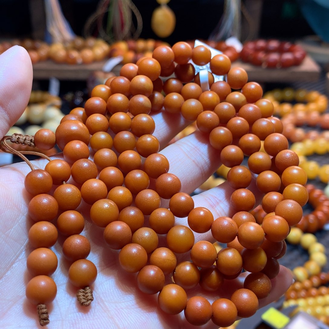 蜜蜡未镶嵌手链蜜蜡手链