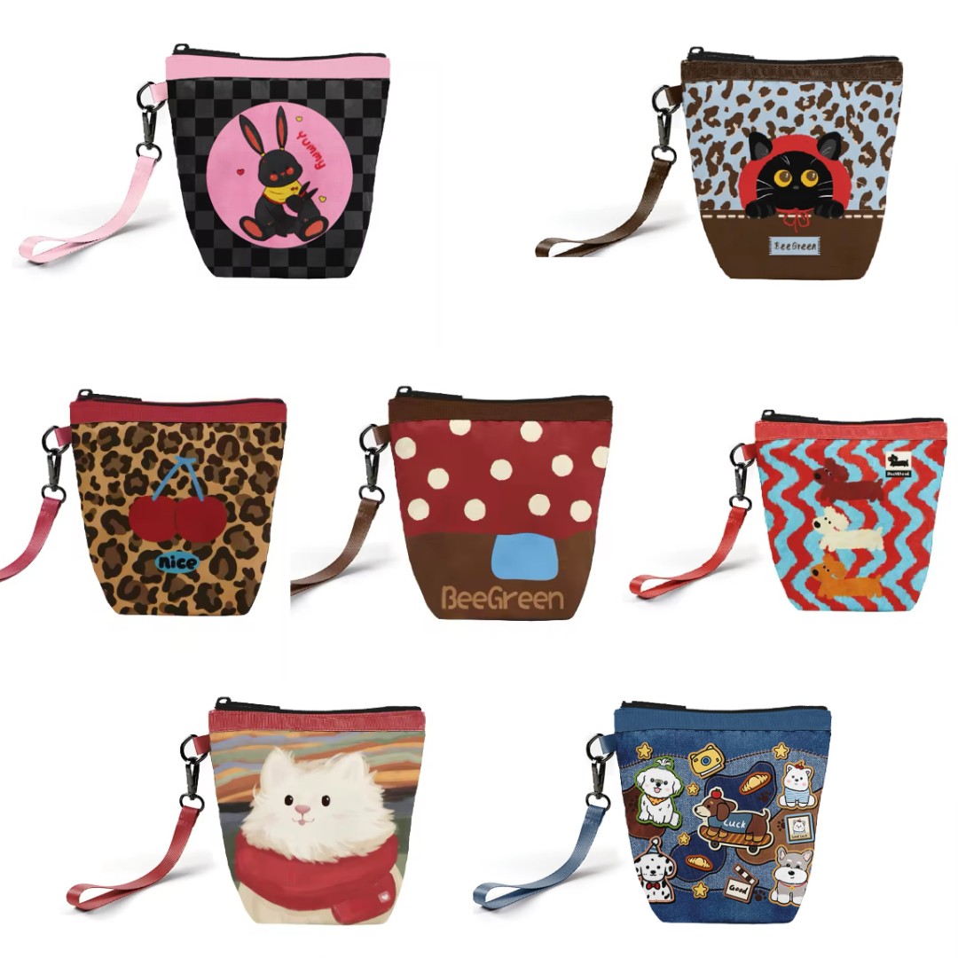 BeeGreen收纳袋零钱包防泼水便携印花迷你s手拿休闲化妆手拎包02