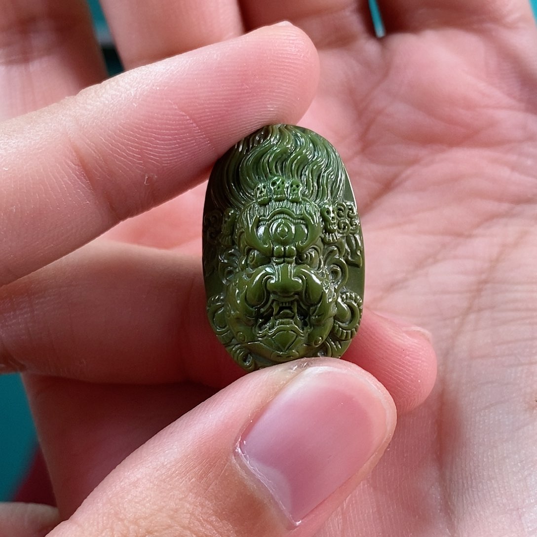 绿松石大黑天未镶嵌