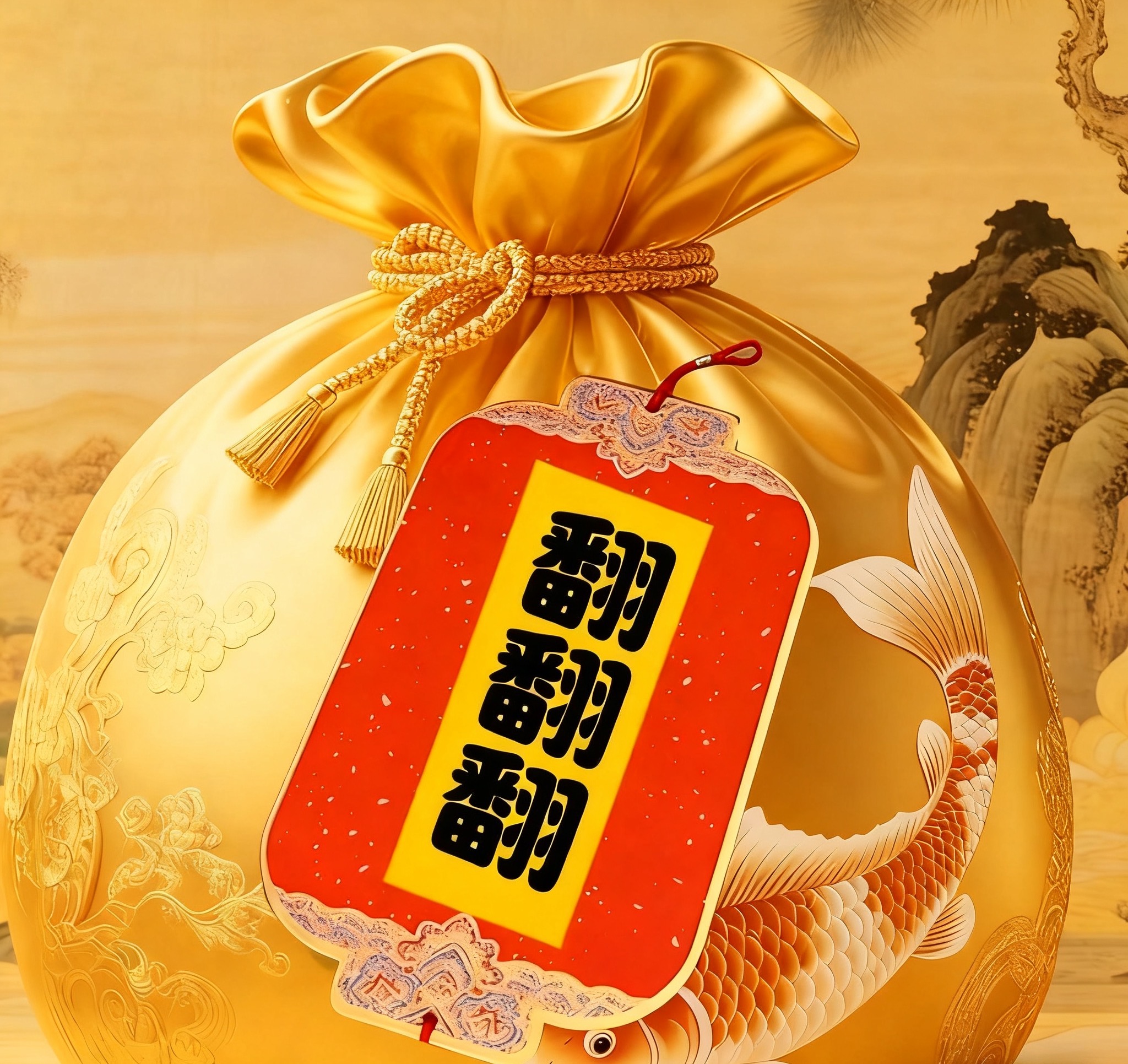 7号五路才神翻翻翻 挂饰福袋贴
