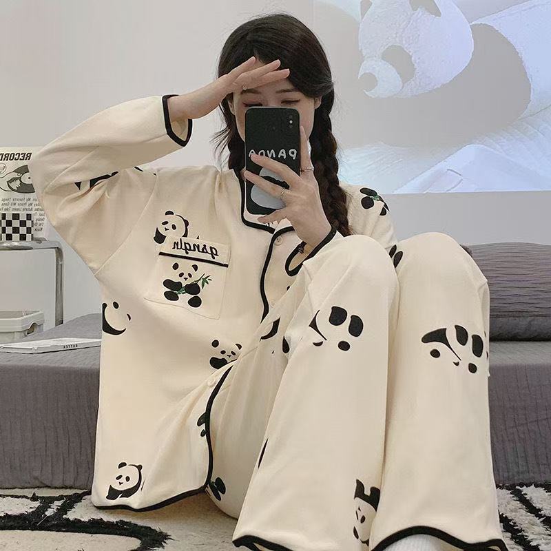 春季新款长袖舒适睡衣大码00