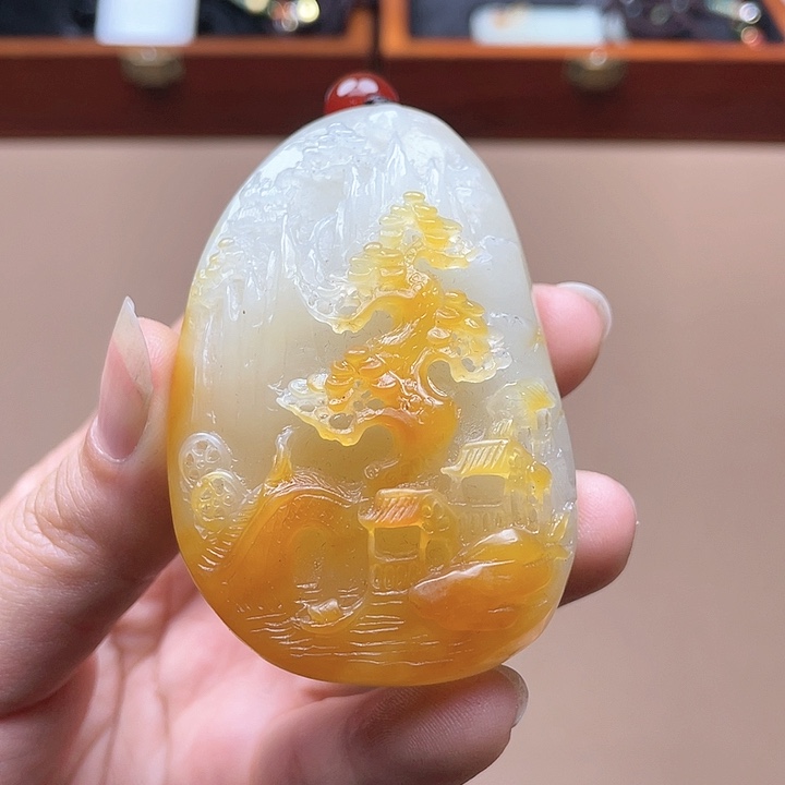 和田玉挂件未镶嵌F