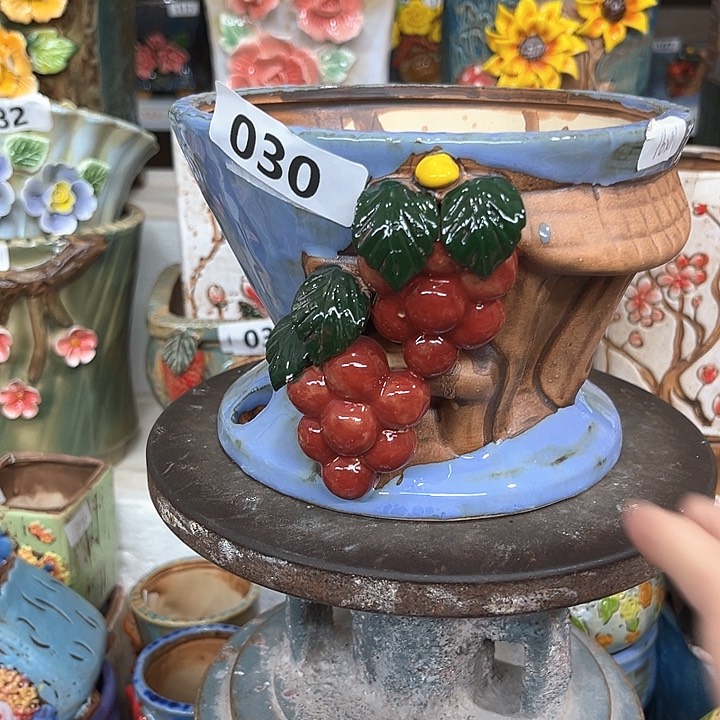 紫砂花盆粗陶材质多肉花盆