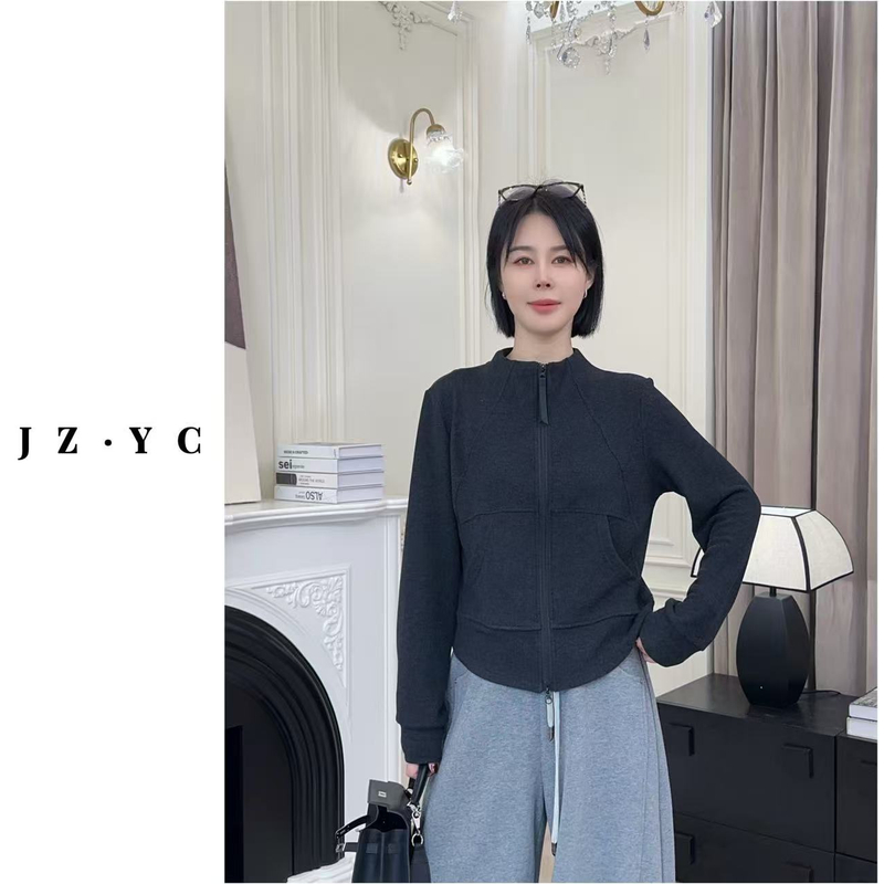 【洁子推荐】2025冬季新款257777时尚休闲双拉链卫衣JZYC257777