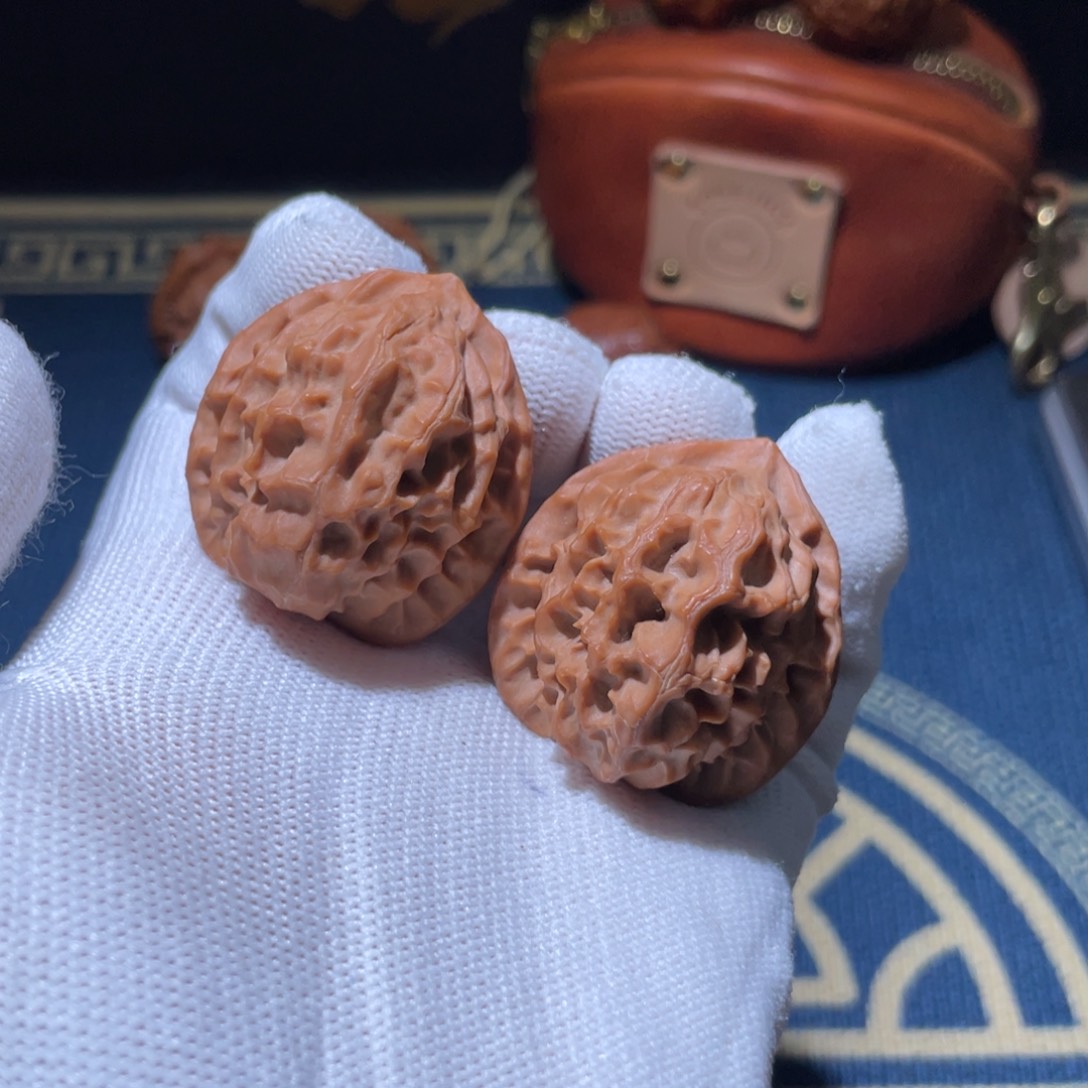 文玩核桃吊坠16号全品34.5蜡皮太行龙鳞