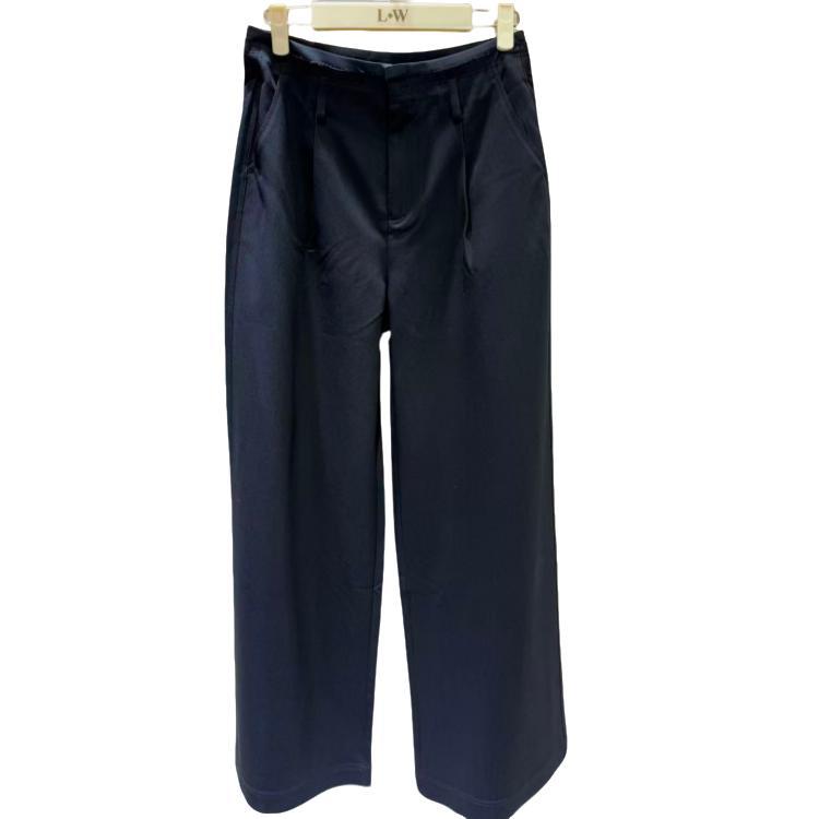 直筒裤老钱风休闲阔腿裤时尚秋冬女裤